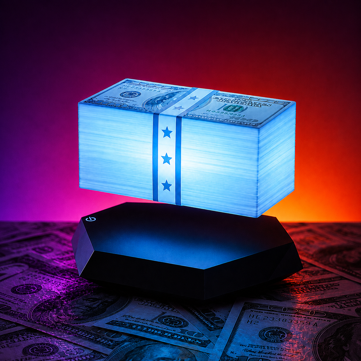 Money Float Magnetic Levitation Night Lamp