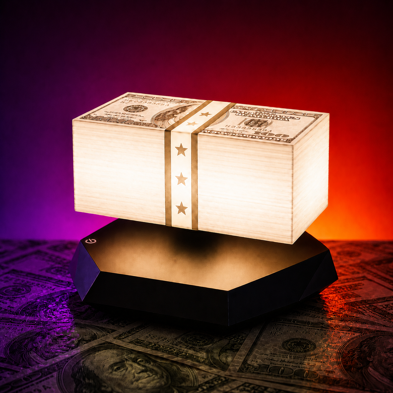 Money Float Magnetic Levitation Night Lamp