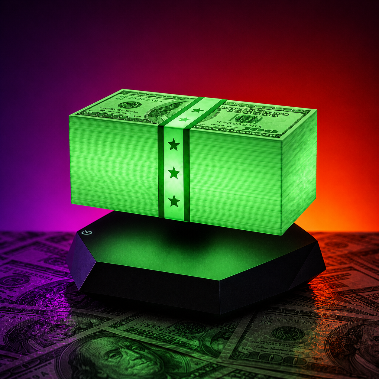 Money Float Magnetic Levitation Night Lamp